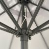 9' Outdoor Patio Aluminum Umbrella, Outdoor Table Umbrella,Market Umbrella with 8 Sturdy Ribs, UV 50+ Protection